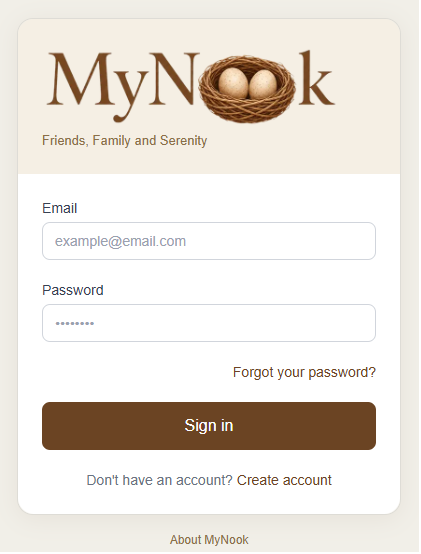 MyNook, captura 1